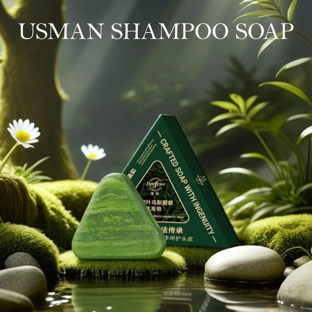 Savon Shampooing aux Plantes Naturelles – Usmanthus, Cyprès & Extraits Végétaux – 120 g